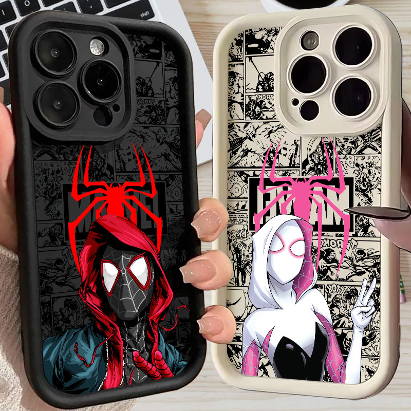 Apple Iphone 16 - Coque Spiderman Miles Morales Gwen Marvel