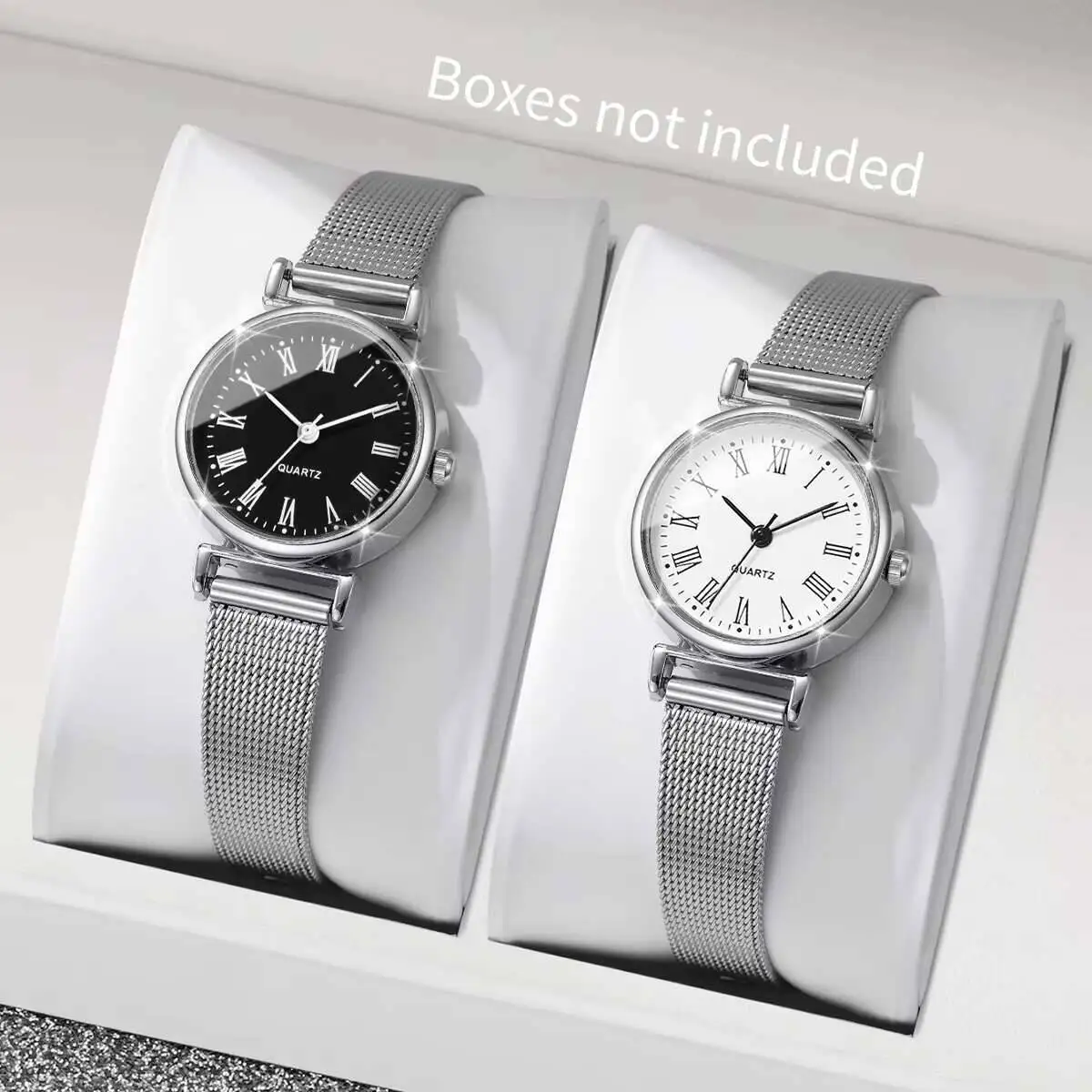 Stainless Mesh Band - Montre-bracelet à Quartz pour femmes, 1/2