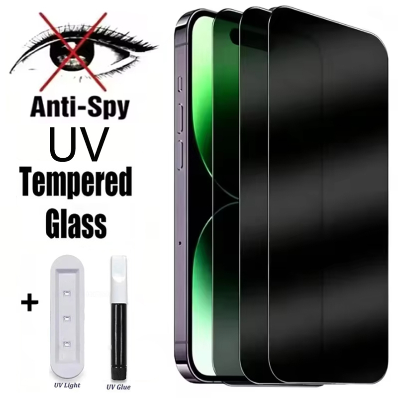 Huawei Mate 60 - Verre trempé anti-espion avec colle UV
