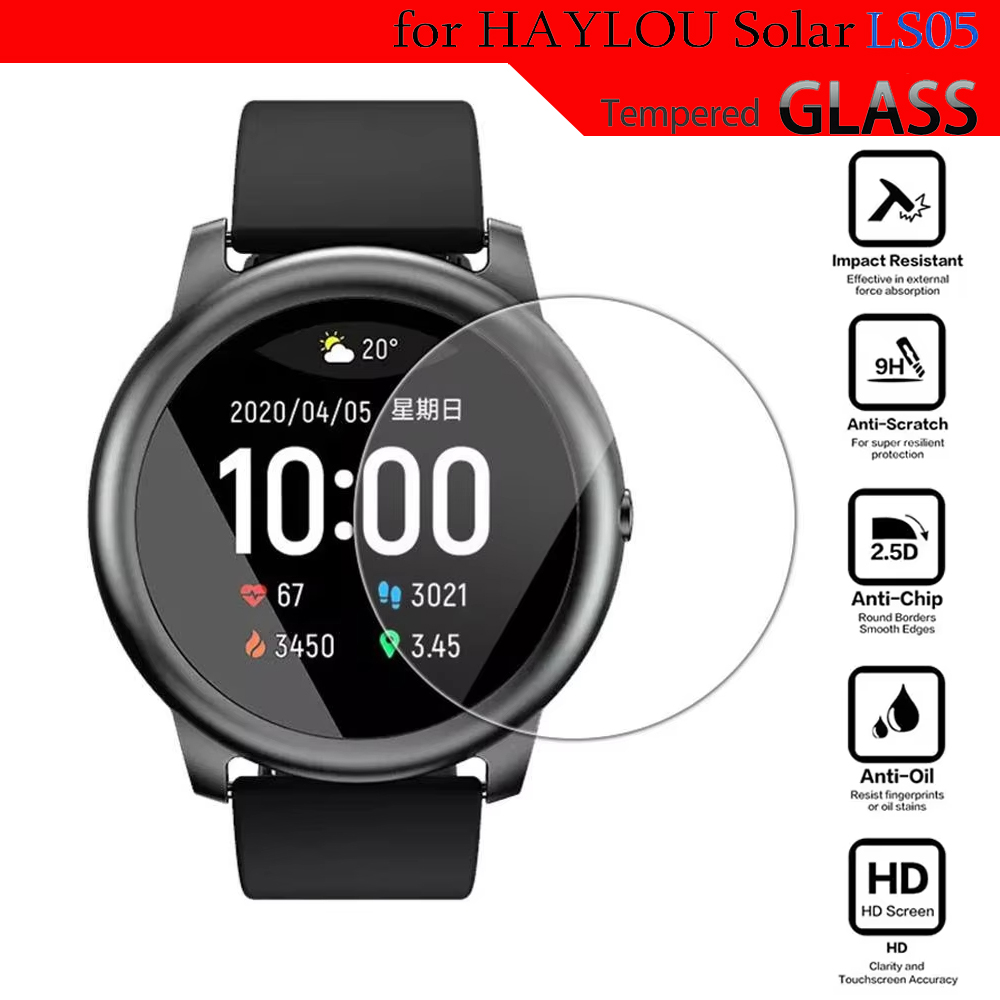 Smart Watch Accessories - Verre trempé pour HayLou Solar LS05,