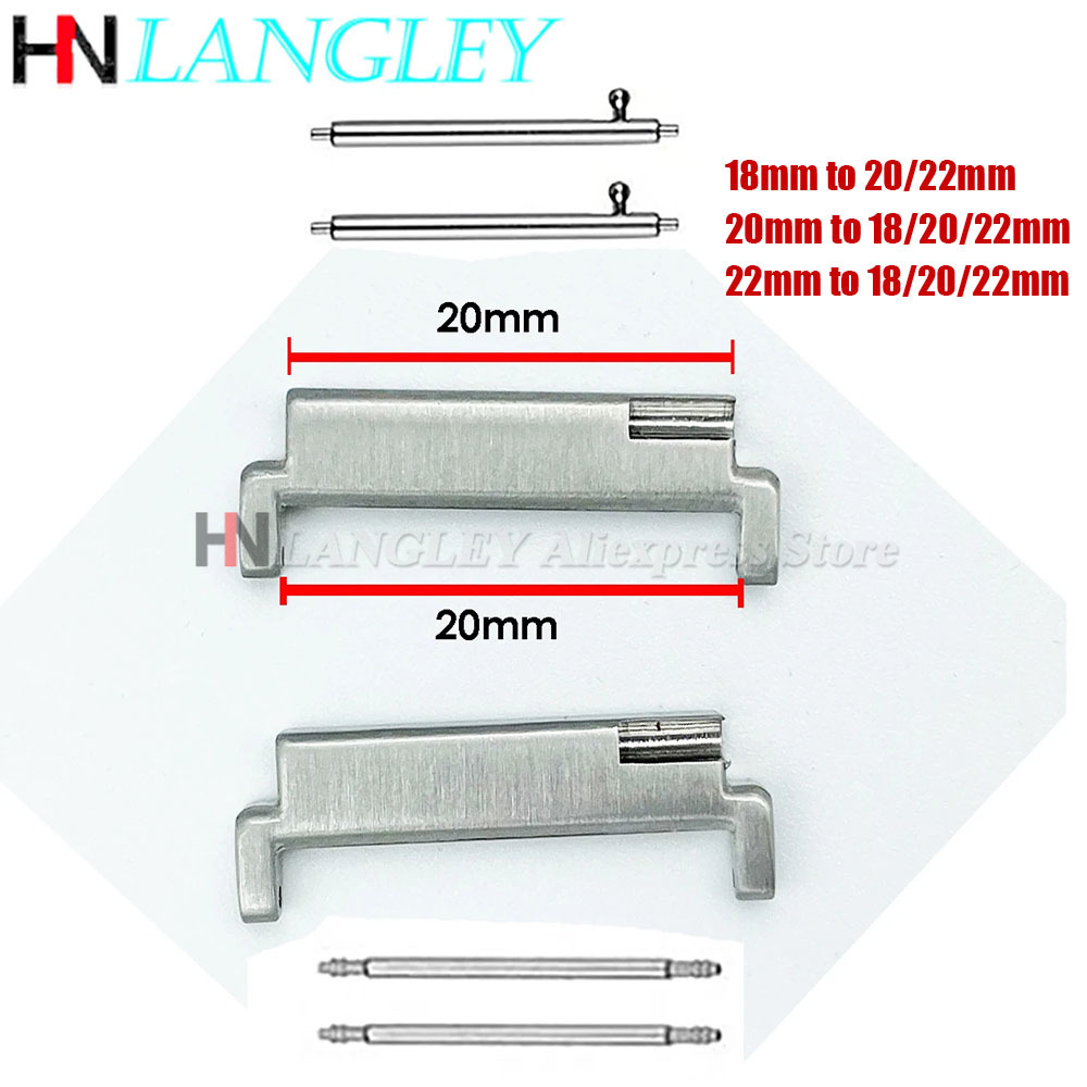 Watch Band Connector - 1 paire d'adaptateurs de bracelet en