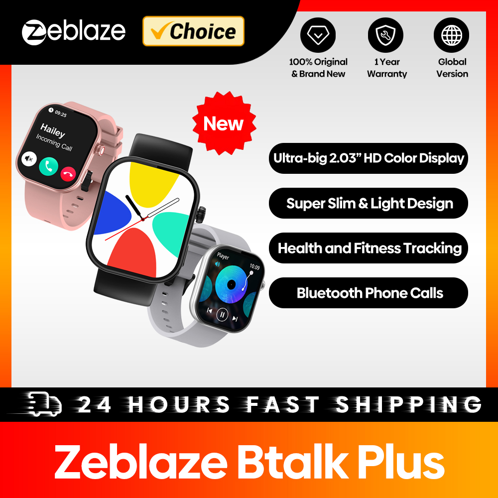 Smartwatch X12 - Nouveau Zeblaze Btalk Plus appel vocal