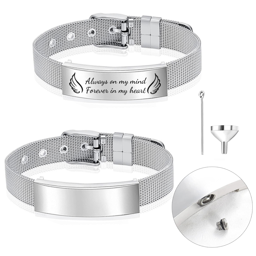 Stainless Mesh Band - Bijoux de crémation Bracelet urne e