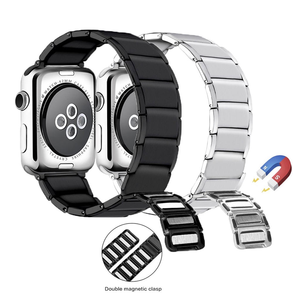 Smartwatch Accessories Shop - Bracelet en Acier Inoxydable pour Apple