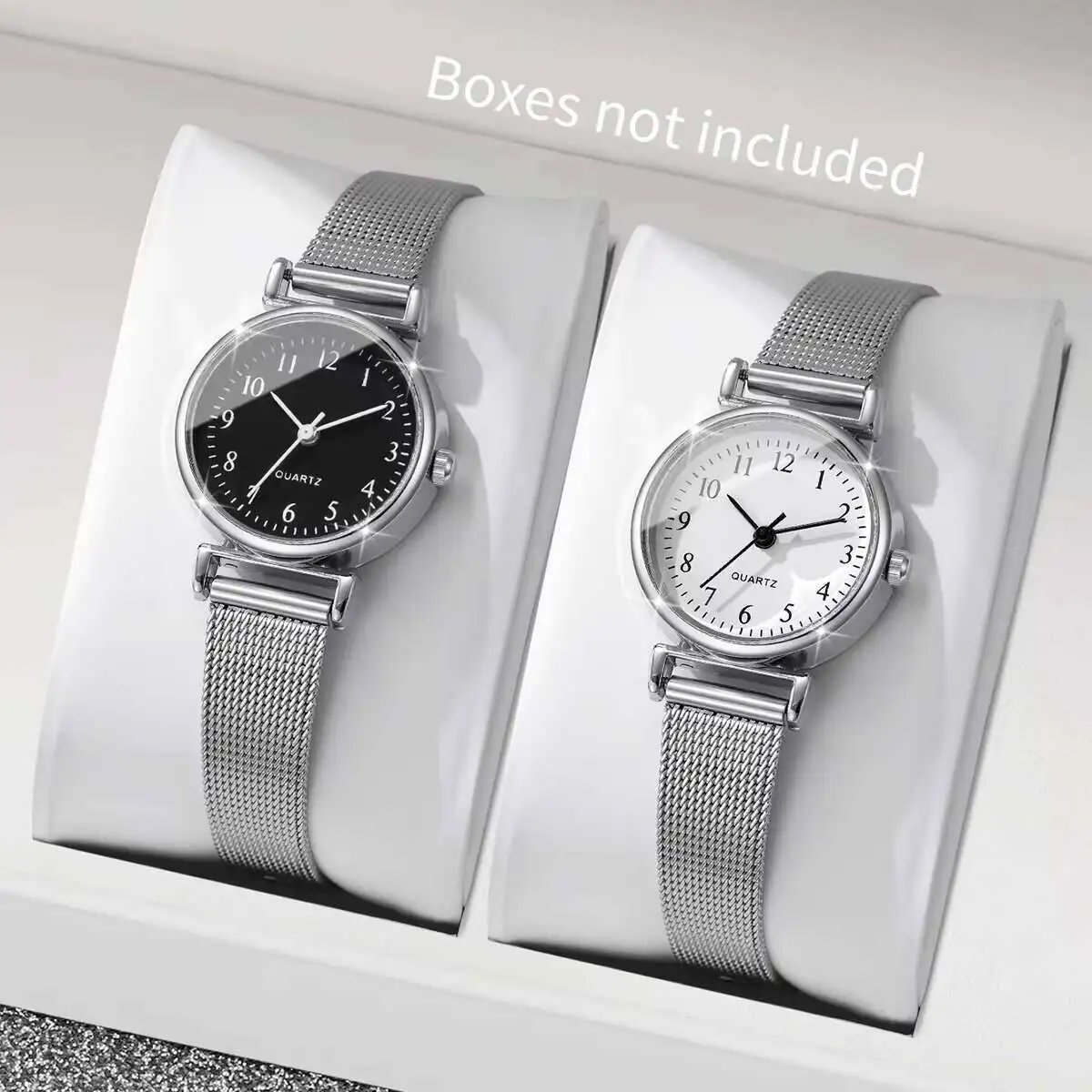 Stainless Mesh Band - 1/2 montres pour femmes, à la