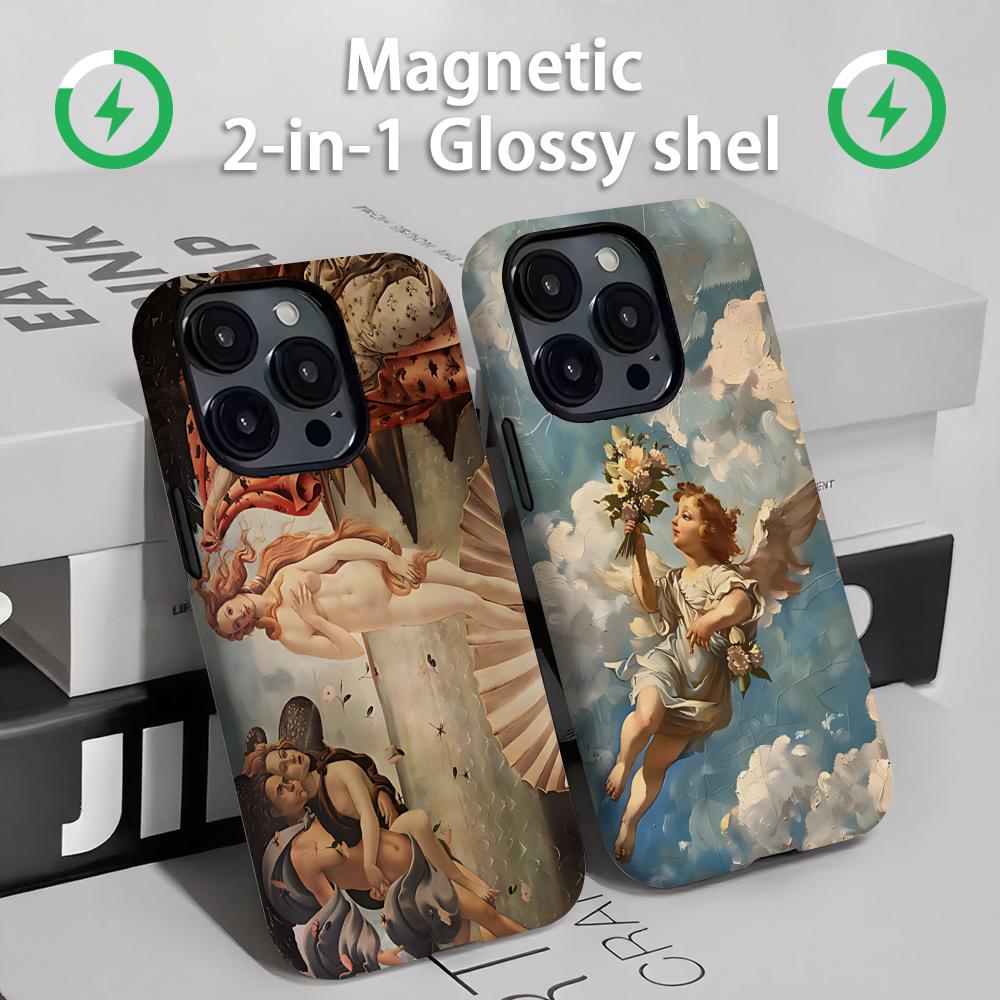 Apple Iphone 15 Pro Max - Coque de téléphone avec peintures artistiques