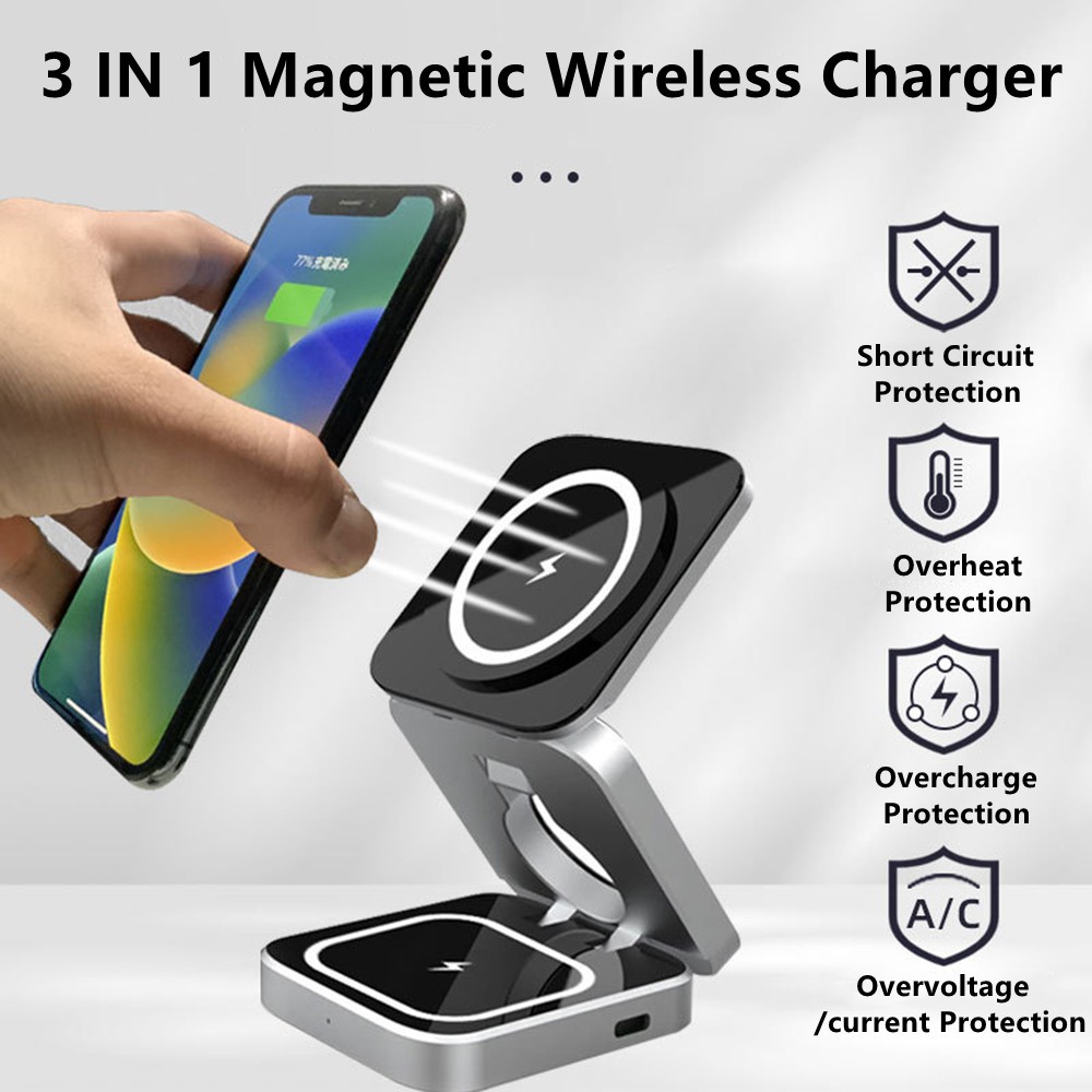 Wireless Charger Watch - Magineur de chargeur sans fil magnétique