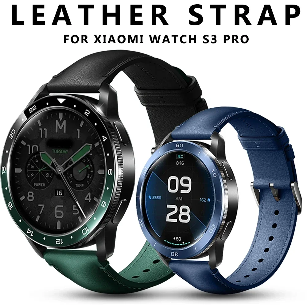 Xiaomi Smartwatch S3 Accessories - Bracelet en cuir d'origine 22MM pour