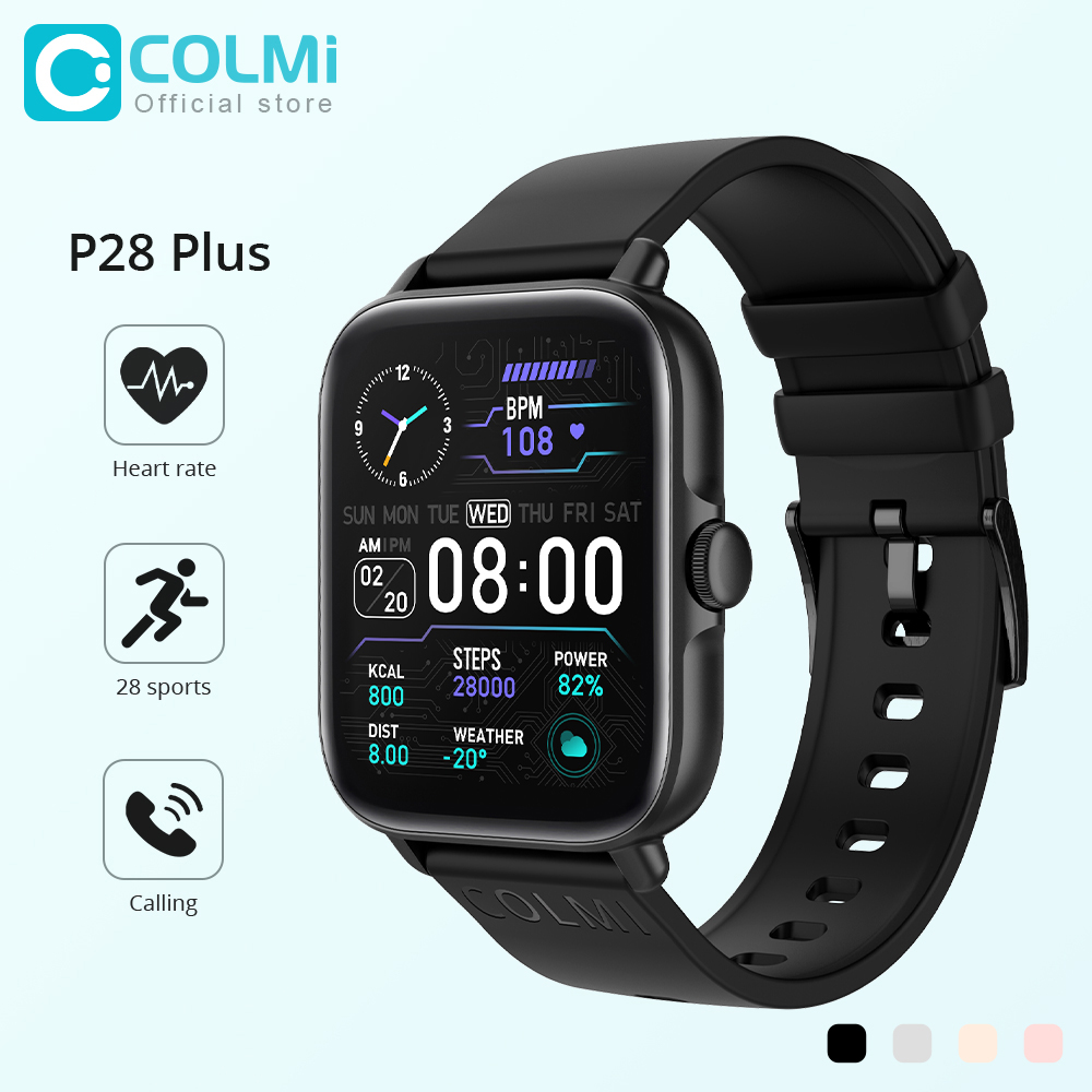 Smartwatch X12 - COLMI P28 Plus Bluetooth réponse appel