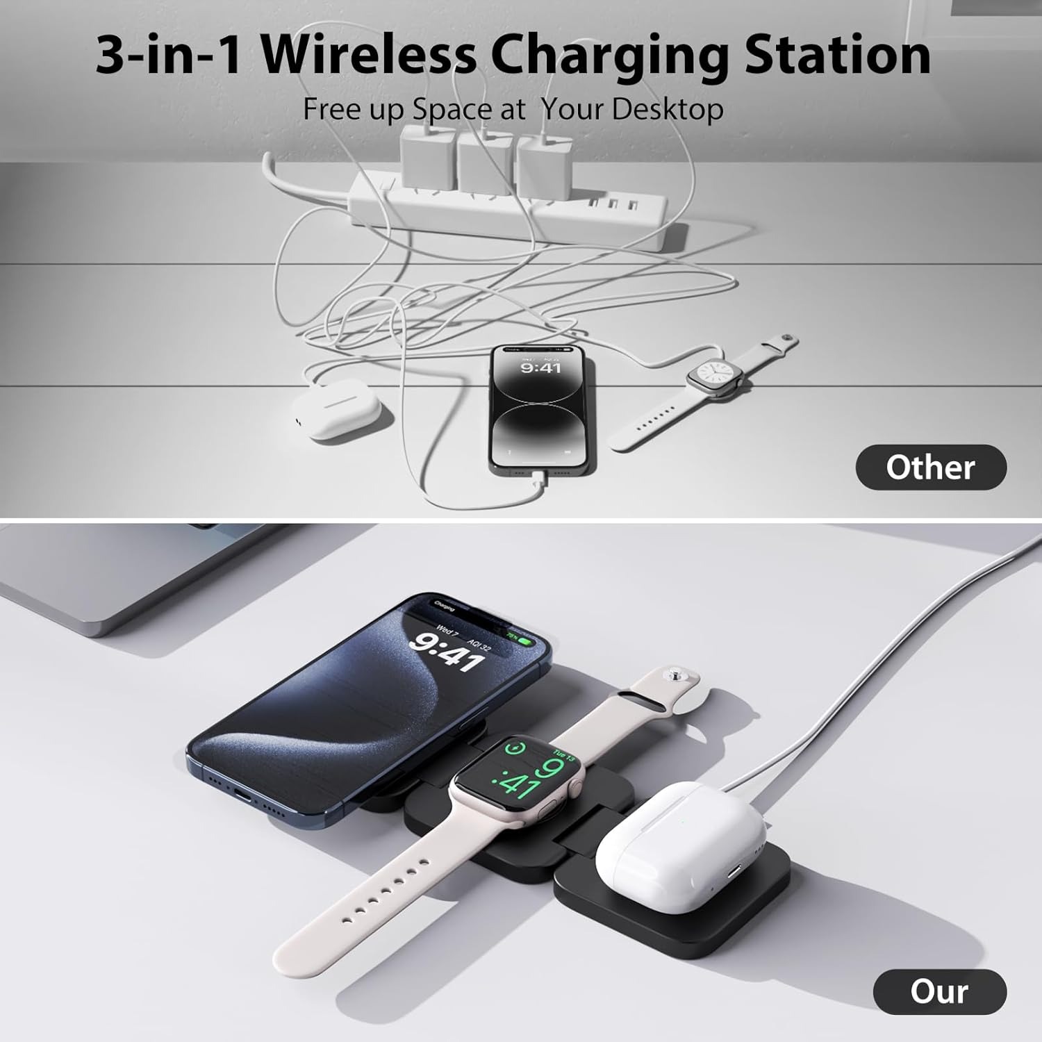 Chargeur sans fil rapide pliab - Wireless Charger Watch avis et prix