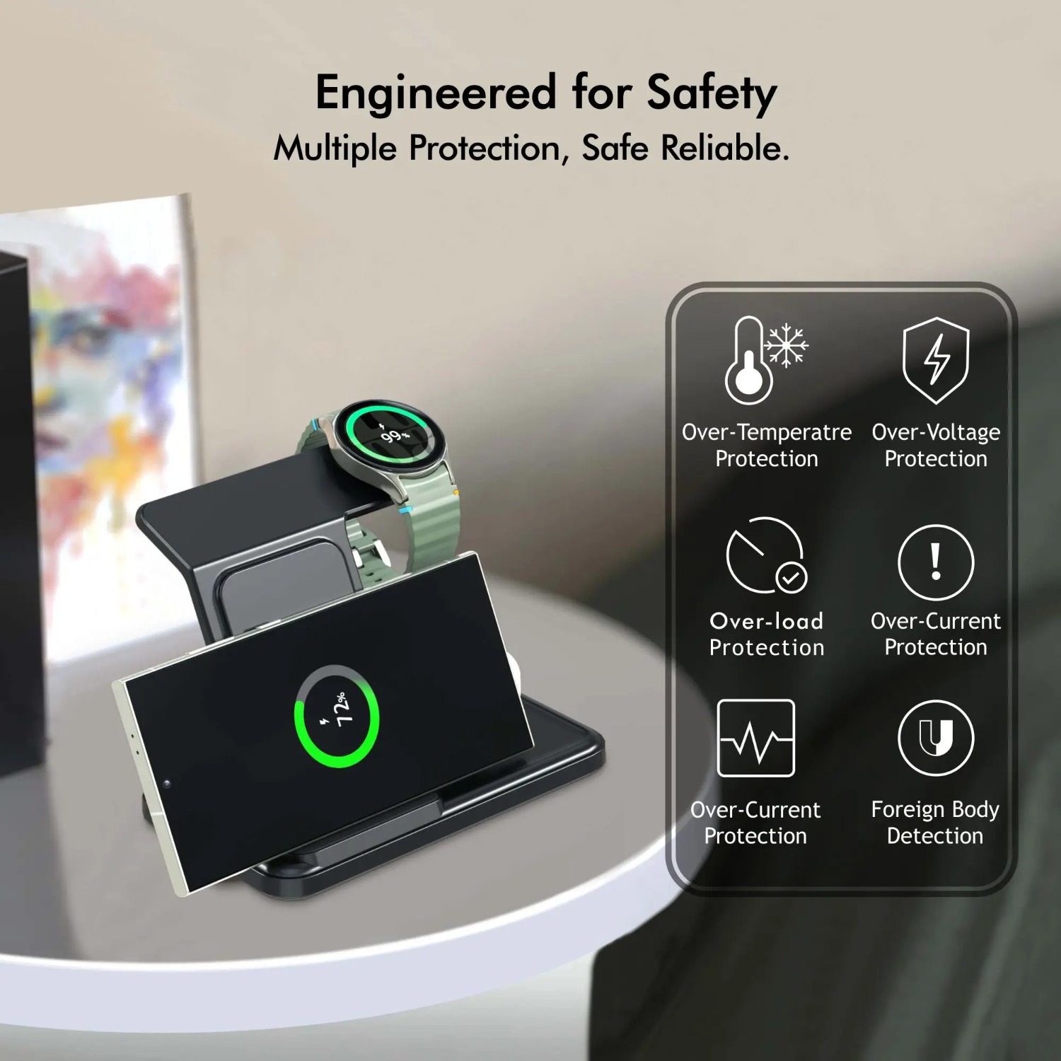 Station de chargeur sans fil 3 - Wireless Charger Watch avis et prix