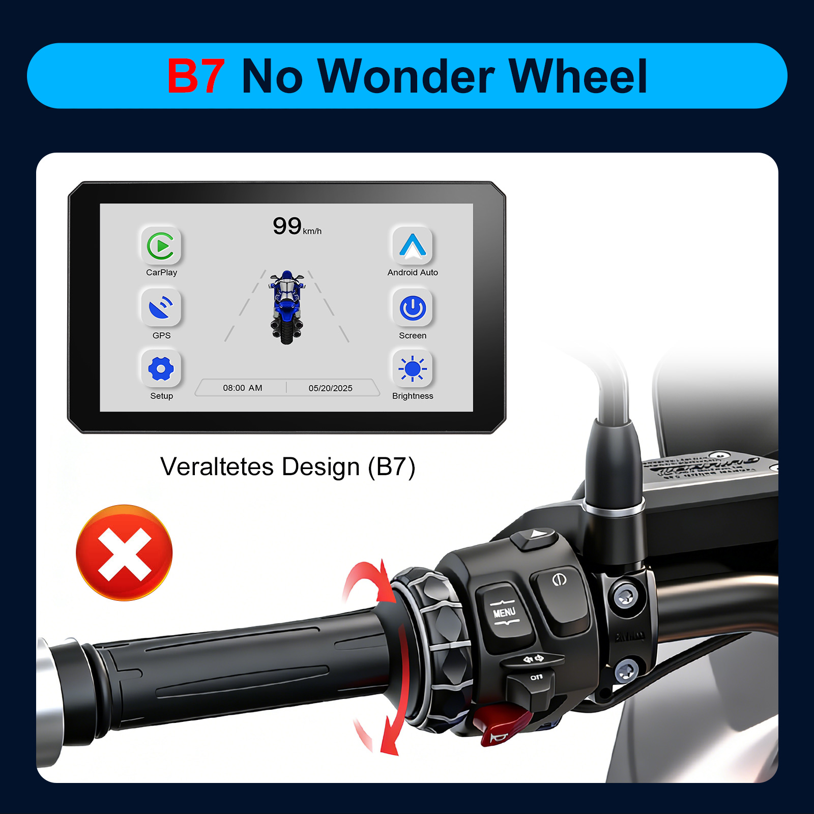 Carplay pour BMW XR M1000 R120 - Smartwatch Universal avis et prix