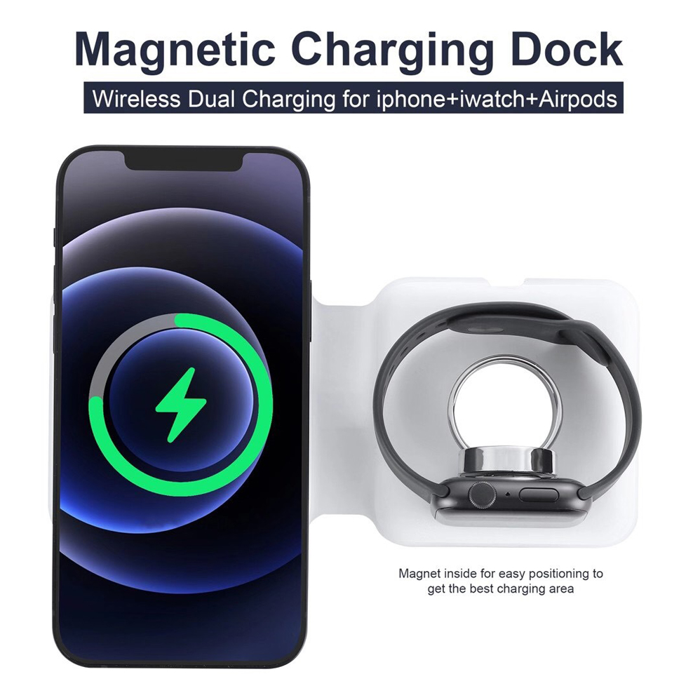 2IN1 Magsafe duo chargeur magn - Smartwatch X12 avis et prix