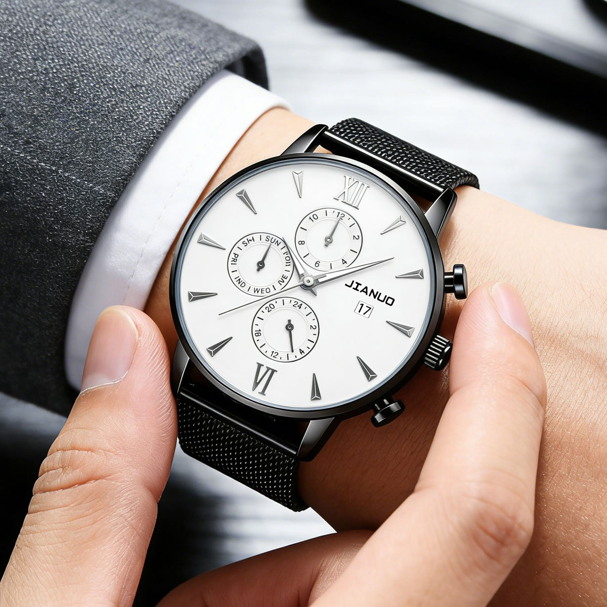 Montre à quartz tendance pour  - Stainless Mesh Band avis et prix