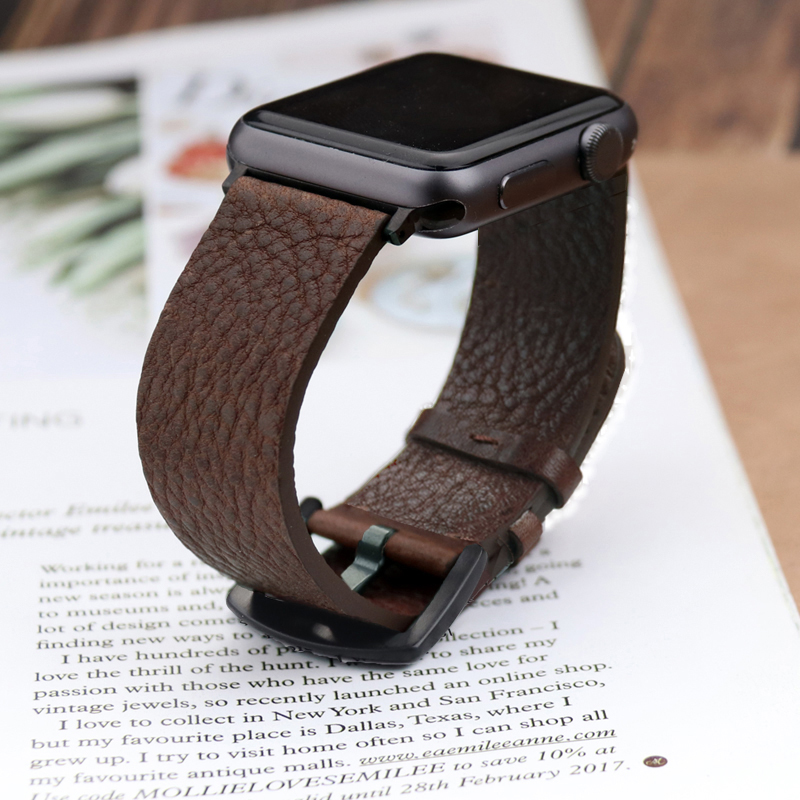 Bracelet en cuir de veau itali - Smartwatch Accessories Shop avis et prix