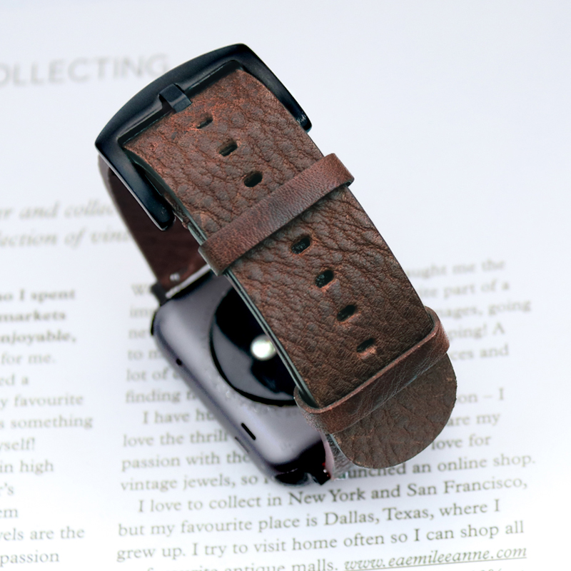 Bracelet en cuir de veau itali - Smartwatch Accessories Shop avis et prix