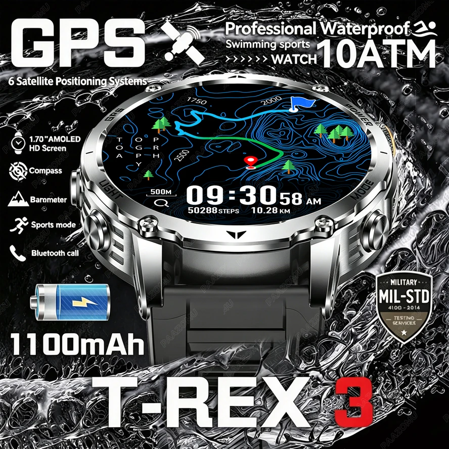 Montre connectée T-Rex 3 de qu - Smartwatch M Active avis et prix