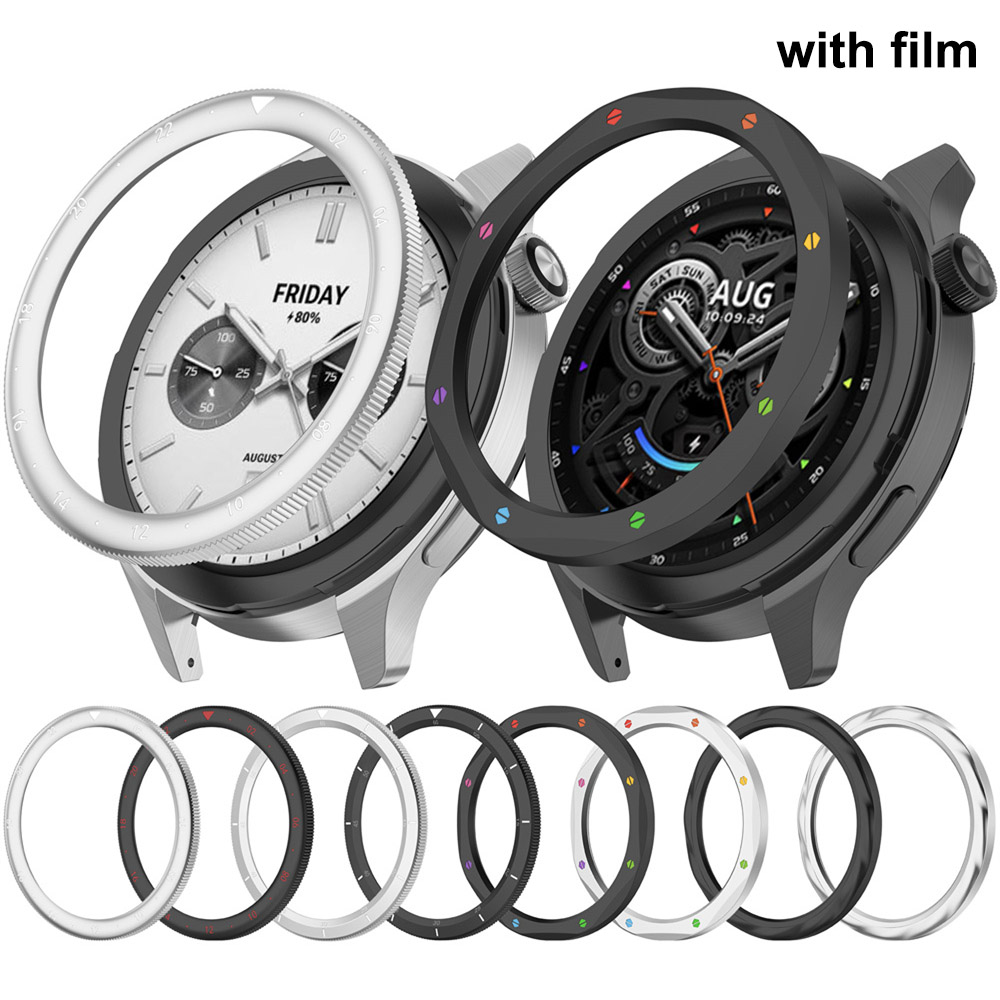 Anneau de lunette en métal pou - Xiaomi Smartwatch S3 Accessories avis et prix