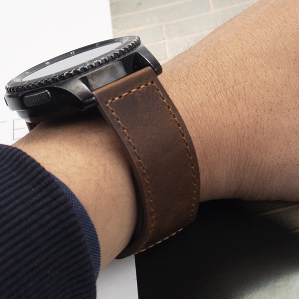 Bracelet de montre en cuir vér - Smartwatch Accessories Shop avis et prix