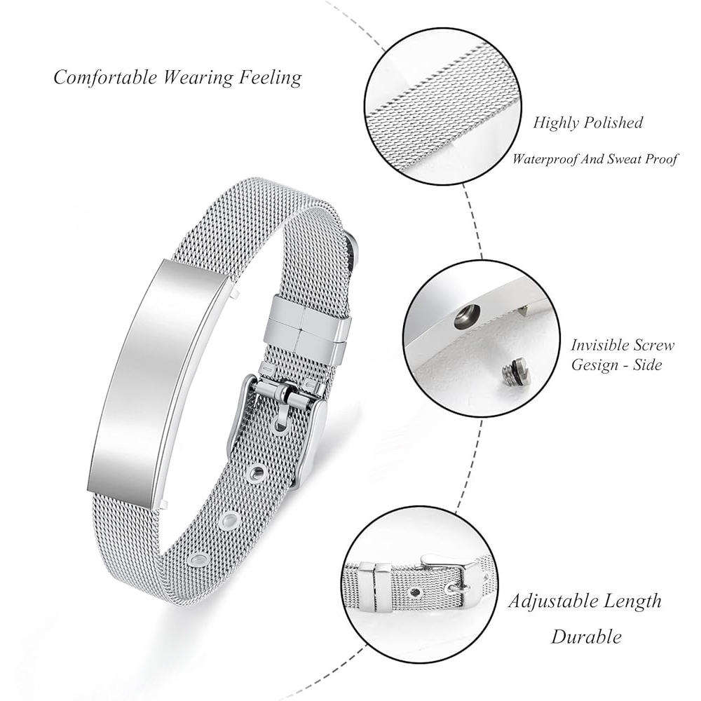 Bijoux de crémation Bracelet u - Stainless Mesh Band avis et prix