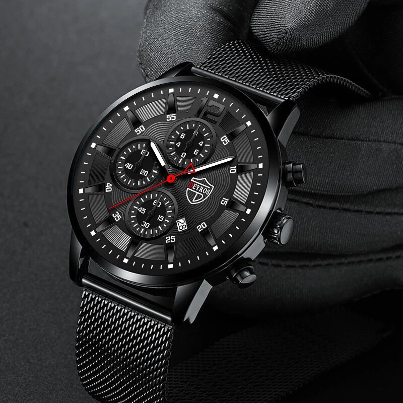 DEYROS-Montre à Quartz Minimal - Stainless Mesh Band avis et prix