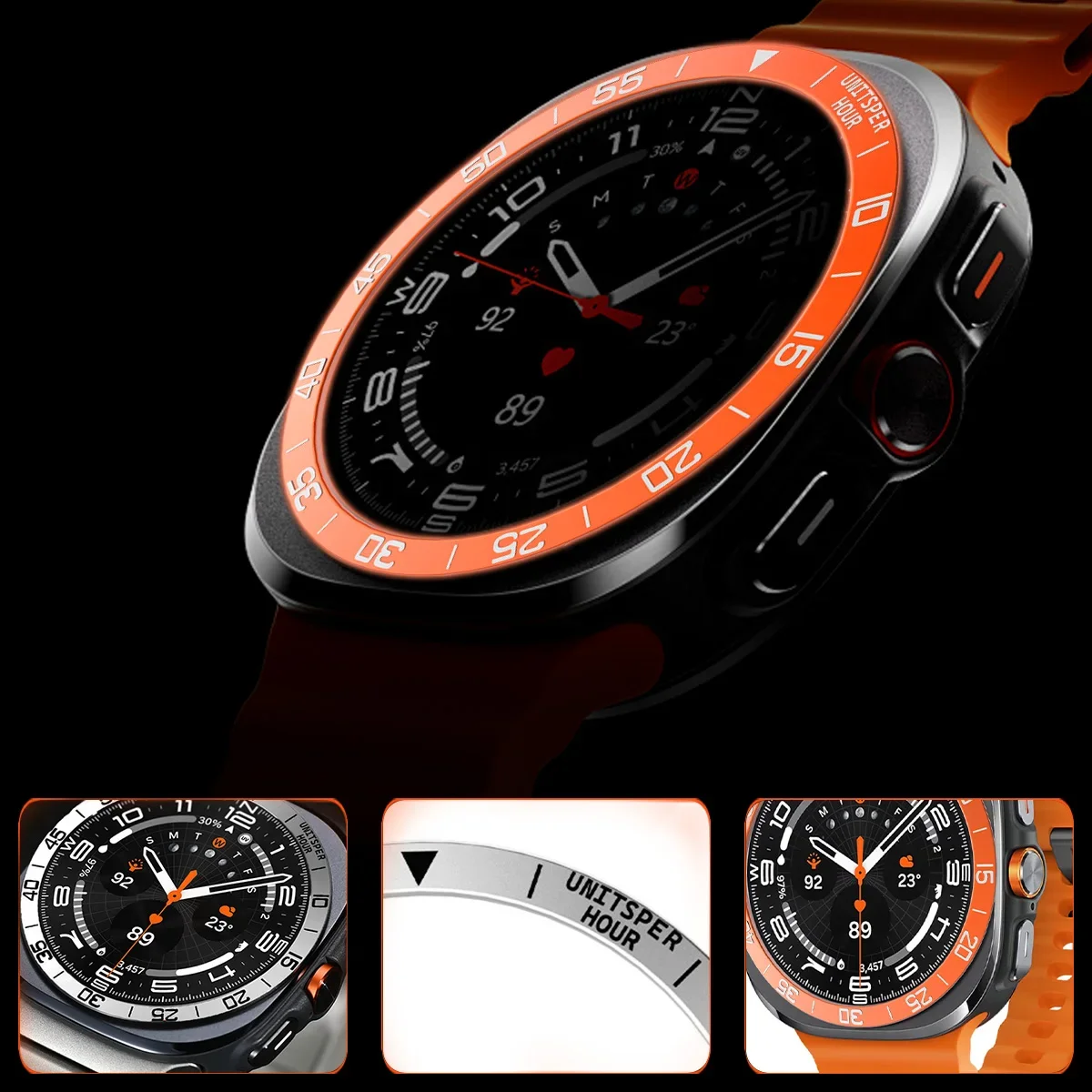 Boîtier à anneau de lunette en - Android Smartwatch Accessories avis et prix