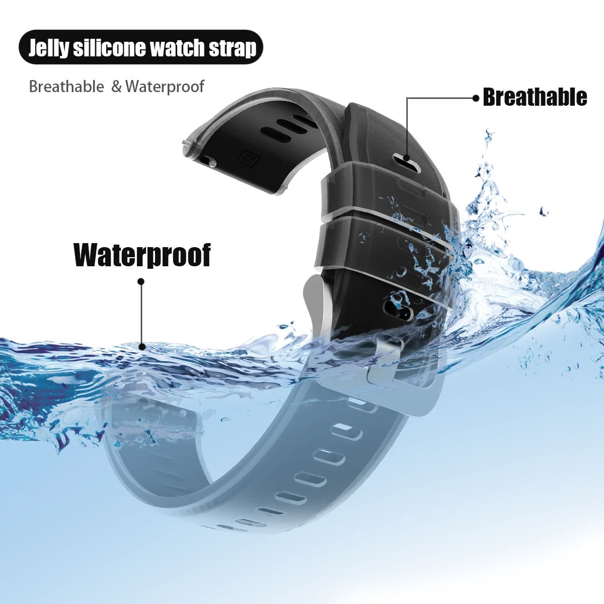 Bracelet en Silicone transluci - Xiaomi Smartwatch S3 Accessories avis et prix