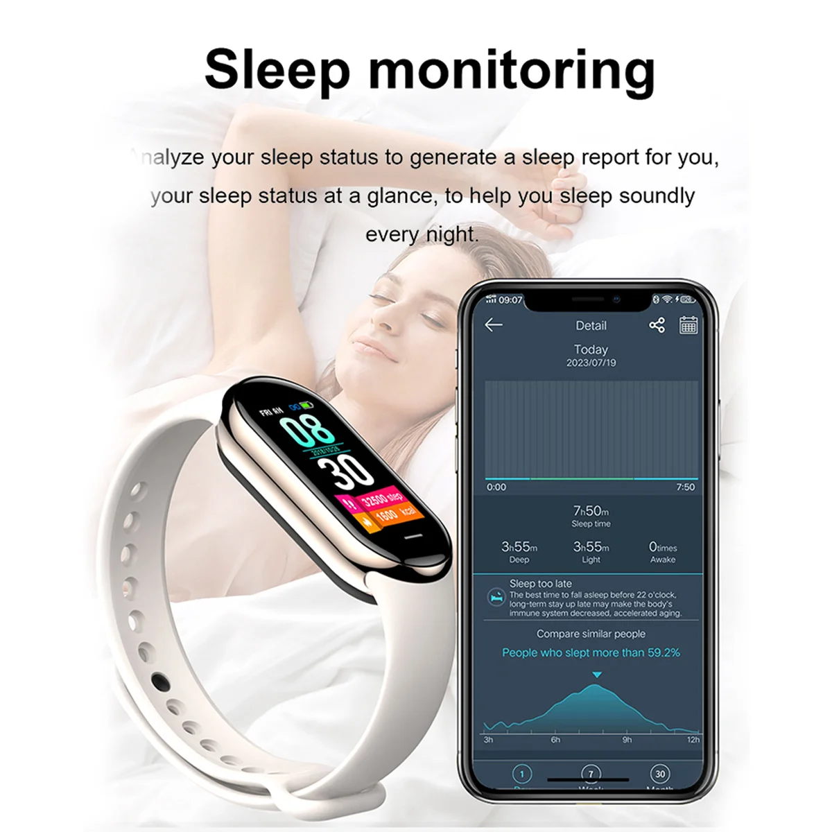 Nouveau Original petit M8 band - Android Smartwatch Accessories avis et prix