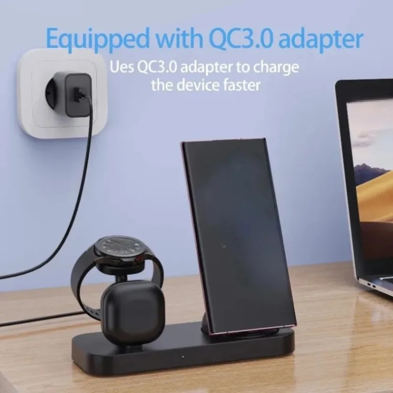 Chargeur sans fil 3 en 1, doub - Wireless Charger Watch avis et prix
