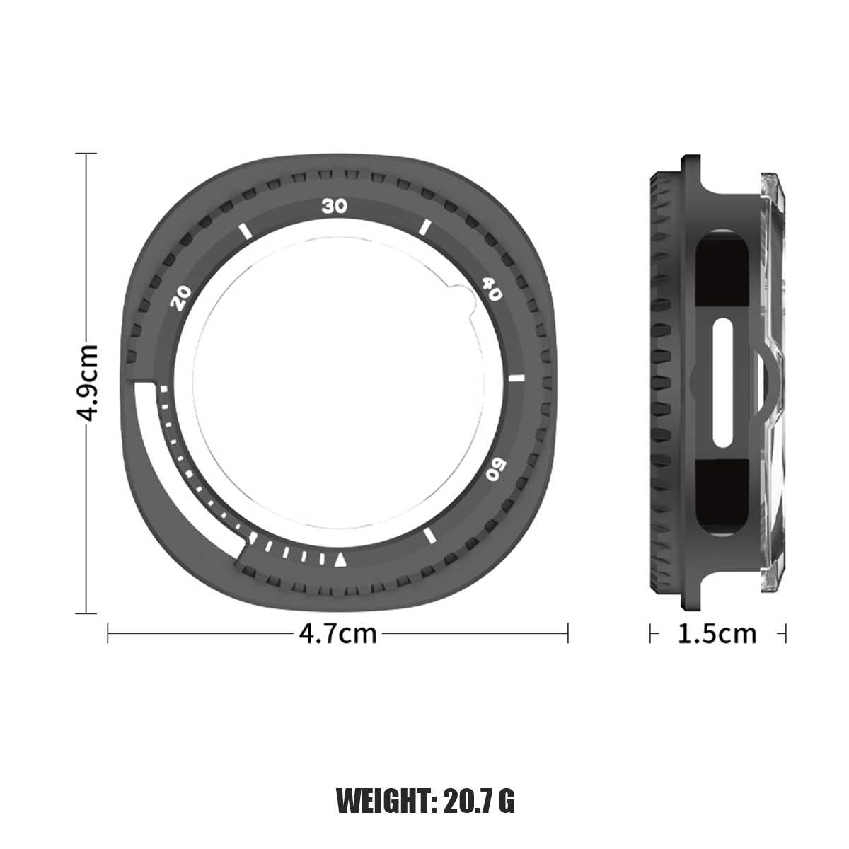 Boîtier en métal pour montre c - Android Smartwatch Accessories avis et prix