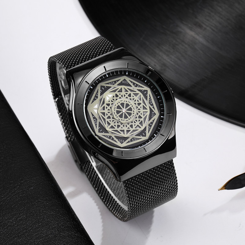 Montre à Quartz sans pointeur  - Stainless Mesh Band avis et prix