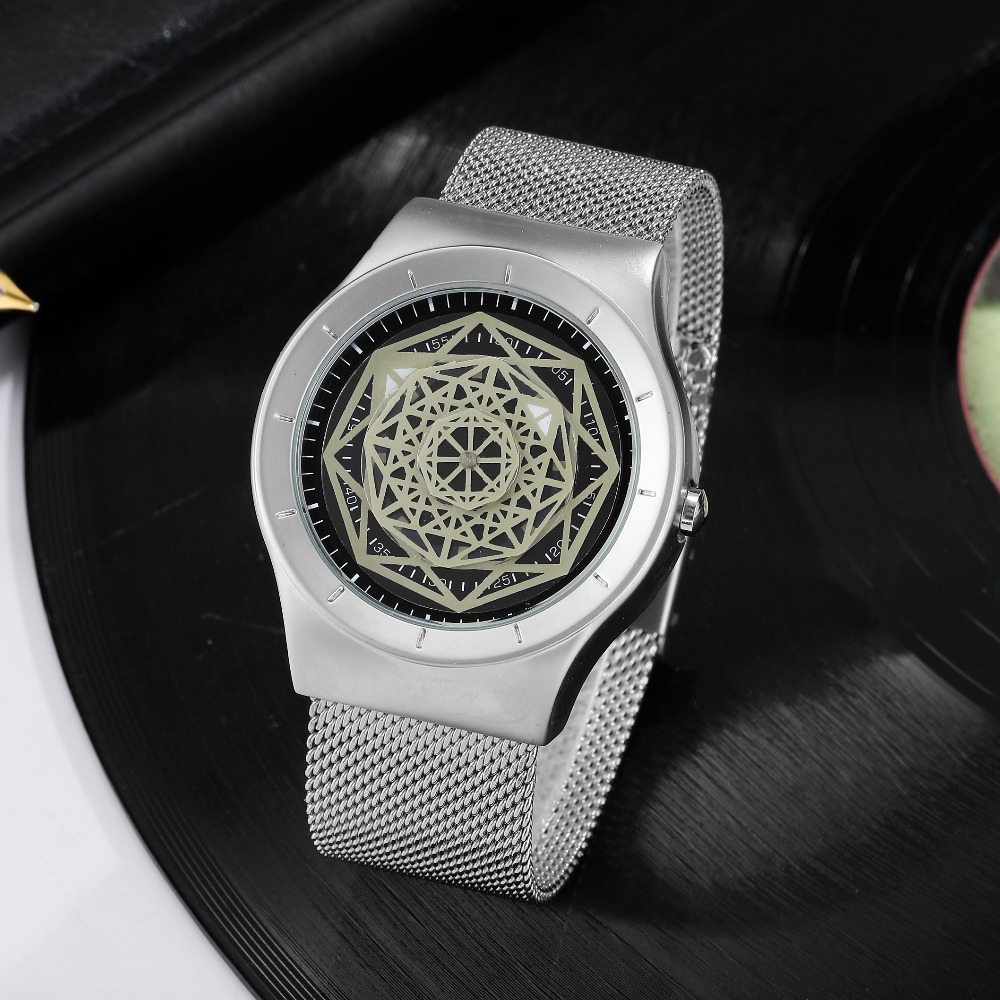 Montre à Quartz sans pointeur  - Stainless Mesh Band avis et prix