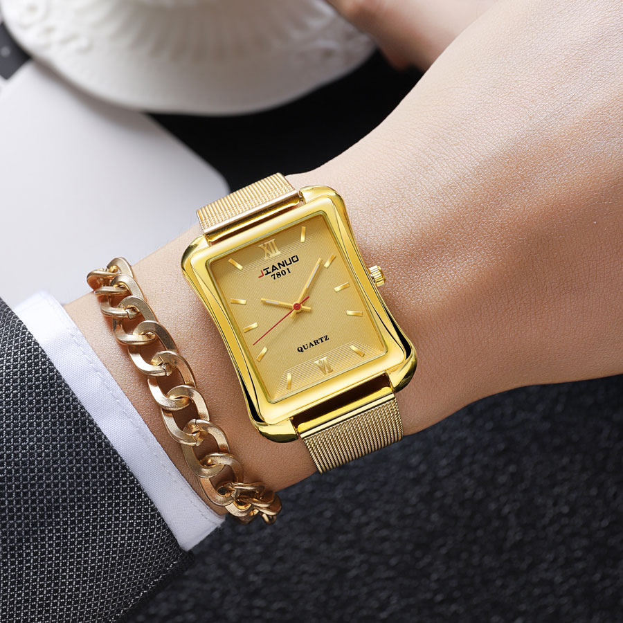 Carillon-Montre à quartz carré - Stainless Mesh Band avis et prix