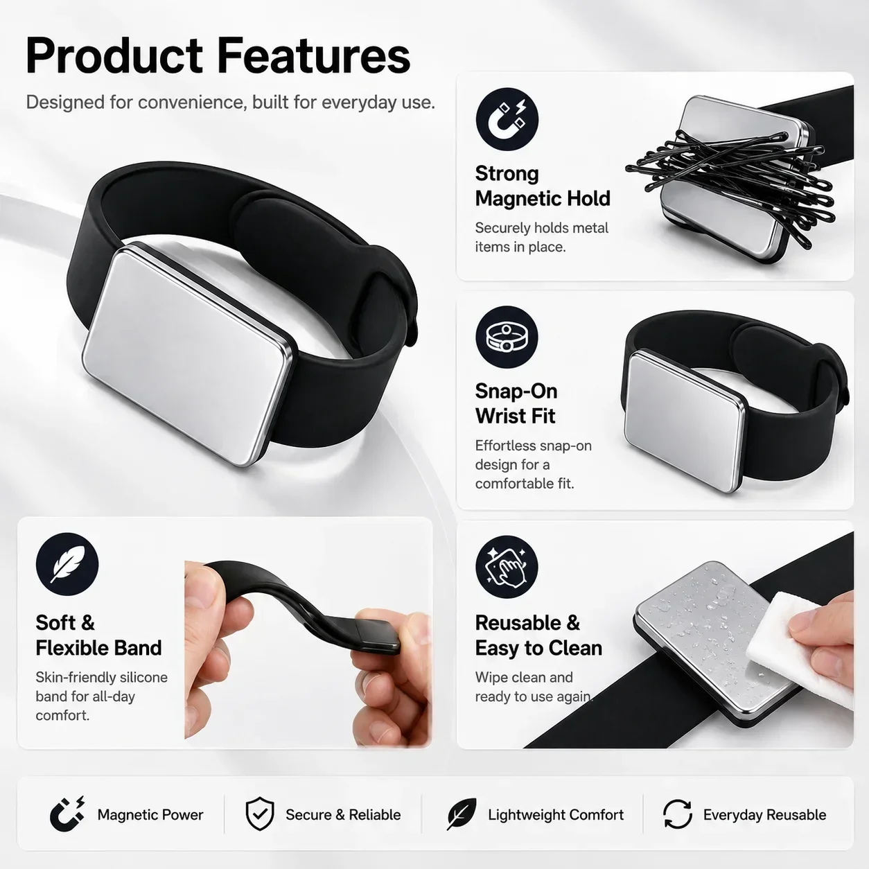 Bracelet magnétique pour montr - Smartwatch Straps & Accessories avis et prix